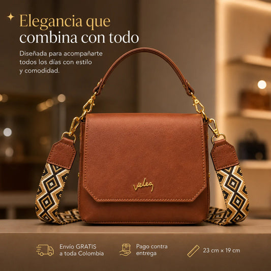 Bolso Carriel de Cuero Legítimo - 80% de Descuento
